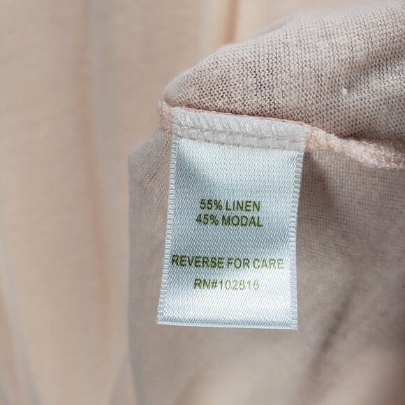 Garnet Hill Cream Long Sleeve Blouse - Picture 9 of 13